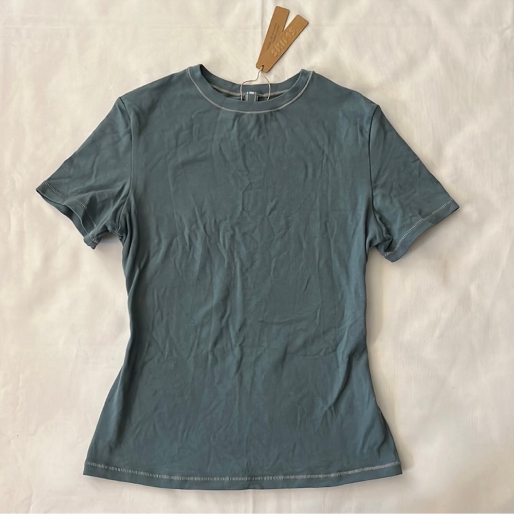 SKIMS COTTON JERSEY T-SHIRT NWT Kyanite